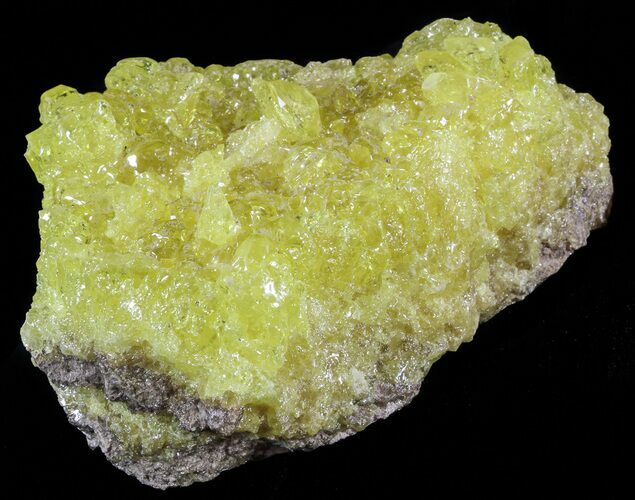 Lemon Yellow Sulfur Crystals - Bolivia #51574